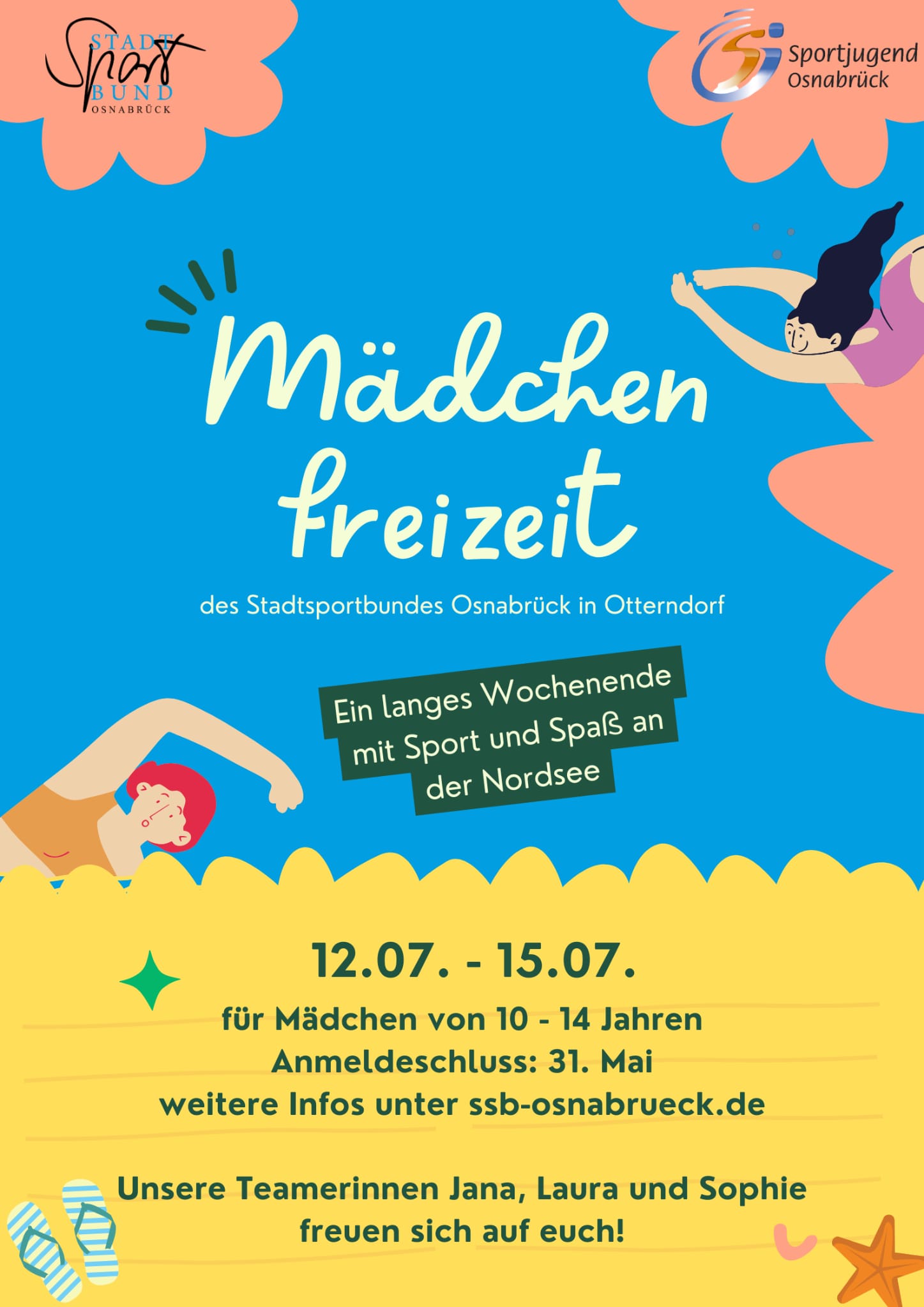 Mädchenfreizeit des Stadtsportbundes in Otterndorf