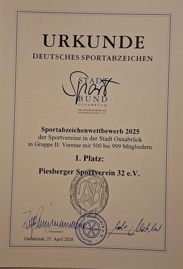 Sportabzeichen 2026