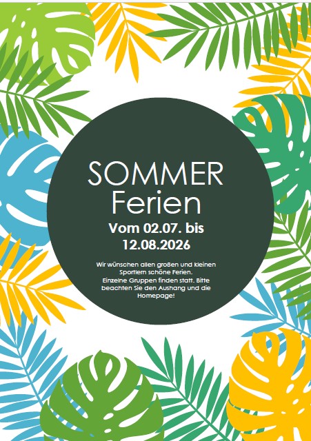 Sport in den Sommerferien